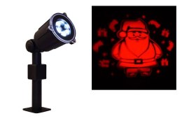 Zewnętrzny Projektor LED - Dynamiczny obraz Mikołaj