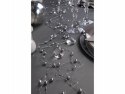 Girlandy perłowe srebrny 5 x 1.3m