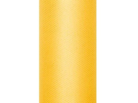 Tiul gładki dekoracyjny 15cm 9m żółty
