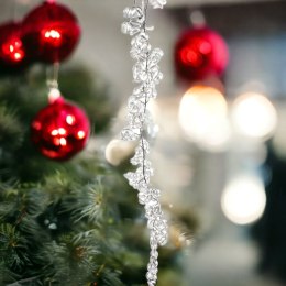 Bombka ozdoba świąteczna zawieszka GRONO dekoracja przezroczysta