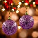 Bombki choinkowe styropianowe ozdoby świąteczne 6cm 6szt fiolet