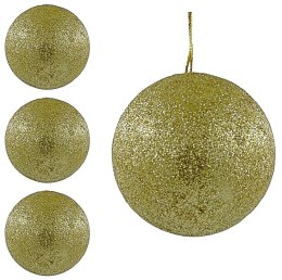 Bombki choinkowe styropianowe ozdoby świąteczne 8cm 4szt złoty