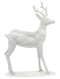 Figurka RENIFER biały ozdoba świąteczna dekoracja