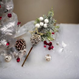 Gałązka ozdobna dekoracja świąteczna 25cm