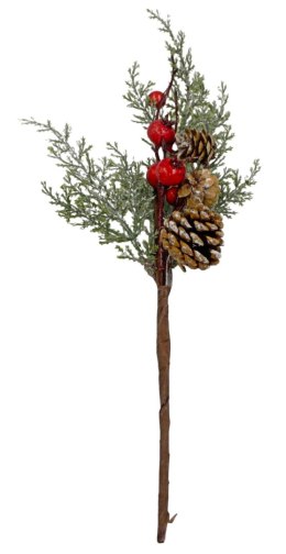 Gałązka ozdobna dekoracja świąteczna 30cm