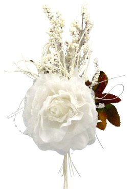 Kwiat sztuczny dekoracja ozdoba gałązka biały
