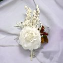 Kwiat sztuczny dekoracja ozdoba gałązka biały