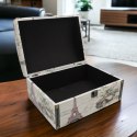 Pudełko na prezent szkatułka ozdobna kufer opakowanie prezentowe 29x22x14