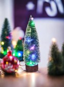 Choinka stołowa podświetlana LED ozdoba świąteczna na Boże Narodzenie 32cm