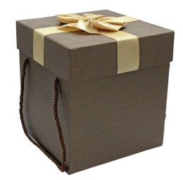 Pudełko prezentowe ozdobne z kokardą 17x17x18cm
