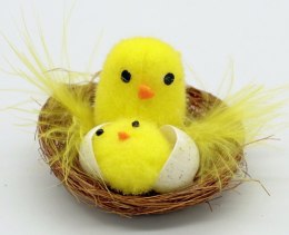 Kurczaki Wielkanocne w gniazdku dekoracja