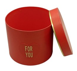 Pudełko prezentowe ozdobne dekoracyjne B 19x17 czerwone