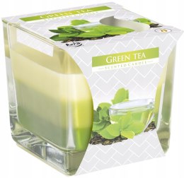 Świeca zapachowa GREEN TEA trójkolorowa