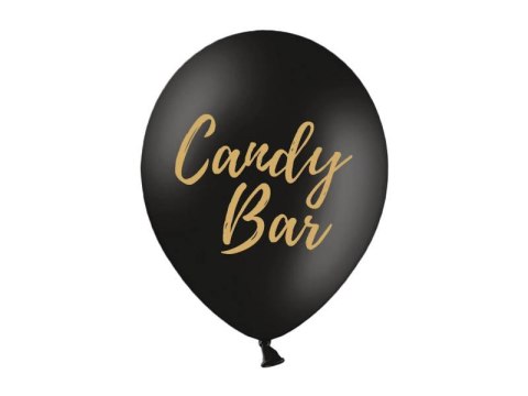Balony 30cm Candy Bar Pastel Black 5szt