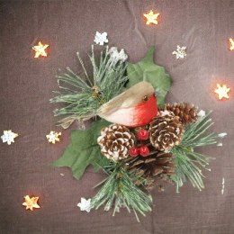 Ptaszek na piku dekoracja świąteczna stroik