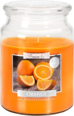 Świeca świeczka zapachowa pomarańcza szkło 100h