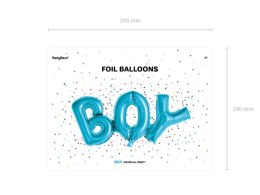 Balon foliowy BOY 67x29cm niebieski
