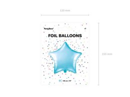 Balon foliowy Gwiazdka 48cm błękitny