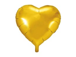 Balon foliowy Serce 45cm złoty
