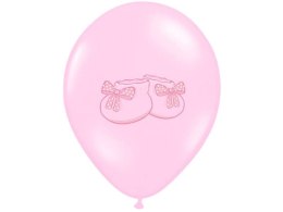 Balony 30cm Bucik Pastel Baby Pink 5szt