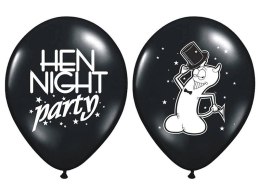 Balony 30cm Hen Night Party Pastel Black 5szt