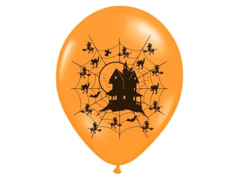 Balony 30cm Nawiedzony dom Pastel Orange 5szt