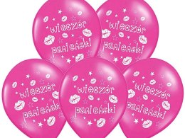 Balony 30cm Wieczór Panieński M. Hot Pink 5szt