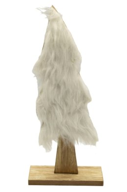 Figurka dekoracyjna Choinka z Puszkiem 28cm Biała