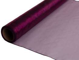 ORGANZA TIUL OBSZYWANA 12cm 9m organtyna 68 ultra violet