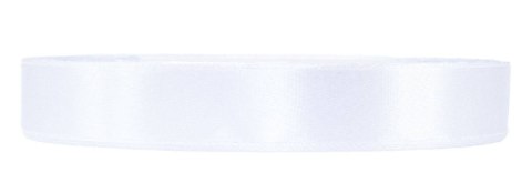 Tasiemka satynowa 12mm 32m White
