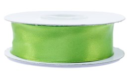 Tasiemka satynowa z drutem 25mm 9m Apple Green