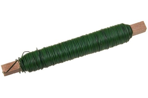 Drut wyrobowy nawijany 0.7mm 100g zielony