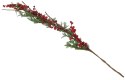Świąteczny stroik gałązka czerwone owoce dekoracja 100cm