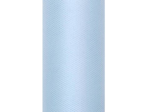 Tiul gładki dekoracyjny 15cm 9m błękit
