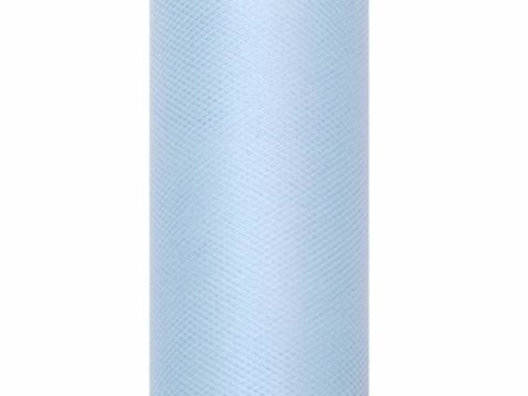 Tiul gładki dekoracyjny 30cm 9m błękit