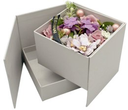 Kwiaty mydlane w pudełku róże prezent flowerbox