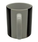 Kubek ceramiczny 330 ml czarno-biały 1szt