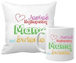 Poduszka i kubek prezent dla MAMY na Dzień Matki zestaw