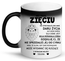 KUBEK MAGICZNY ŚMIESZNY PREZENT DLA ZIĘCIA URODZINY IMIENINY ZIĘĆ