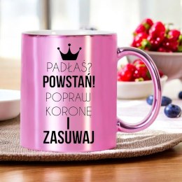 KUBEK RÓŻOWY PREMIUM DLA ŻONY KOLEŻANKI DZIEWCZYNY WALENTYNKI URODZINY