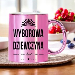 KUBEK RÓŻOWY PREMIUM DLA ŻONY KOLEŻANKI DZIEWCZYNY WALENTYNKI URODZINY