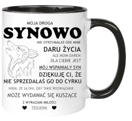 KUBEK DLA SYNOWEJ URODZINY IMIENINY ŚMIESZNY PREZENT SYNOWA