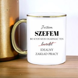 KUBEK PREMIUM DLA SZEFA URODZINY IMIENINY ŚMIESZNY PREZENT