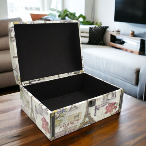 Pudełko na prezent szkatułka ozdobna kufer opakowanie prezentowe 29x22x14 Pudełko na prezent szkatułka ozdobna kufer opakowanie prezentowe 29x22x14