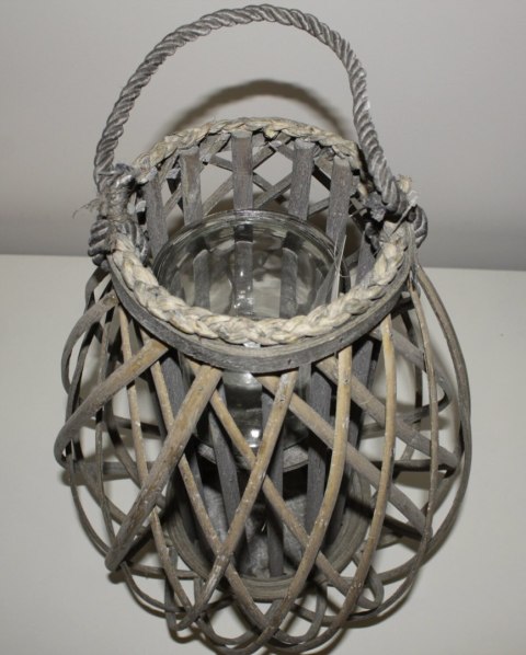 Lampion latarnia drewniana 42cm styl boho Lampion latarnia drewniana 42cm styl boho