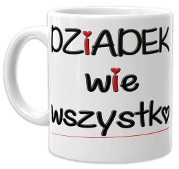 KUBEK Z NADRUKIEM ŚMIESZNY PREZENT DZIEŃ DZIADKA URODZINY IMIENINY DZIADEK