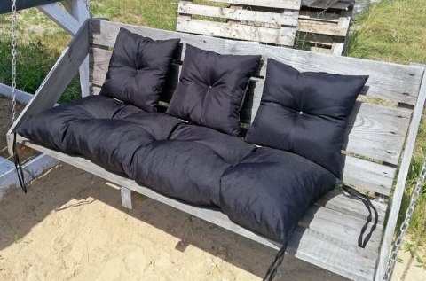 Siedzisko 120x43 + 3 poduszki na ławkę huśtawkę granat