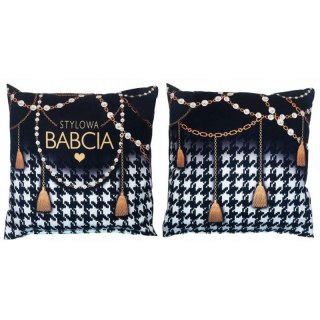 Poduszka prezent stylowa babcia 35cm