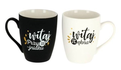 Zestaw 2 kubków Witaj Przystojniaku Witaj Piękna Zestaw 2 kubków Witaj Przystojniaku Witaj Piękna