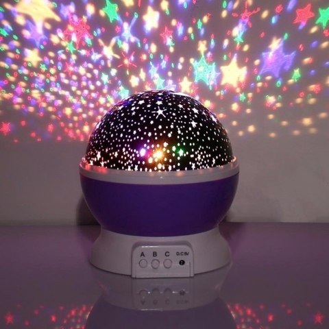 Projektor Gwiazd Nieba Lampka Nocna 2w1 Obrotowa Dla Dzieci Prezent
